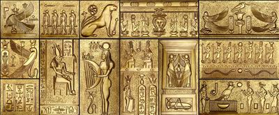 Classical Pattern Relief Sculpture 3DsMax Map E: Egyptian Pattern