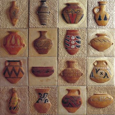 Relief Ceramic Wall Tile Texcture Maps 3DsMax Model Download Free