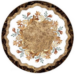 Marble mosaic floor map 2-10 Zhang