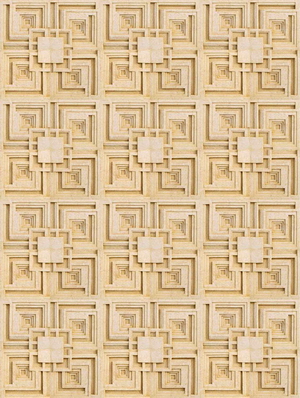 Plain plaster relief