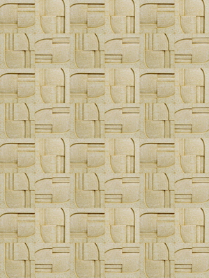 Plain plaster relief