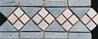 Stone spends line floor tile
