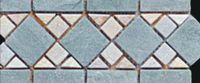 Stone spends line floor tile
