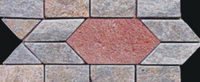 Stone spends line floor tile
