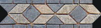 Stone spends line floor tile
