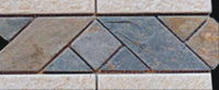 Stone spends line floor tile
