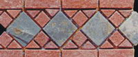 Stone spends line floor tile
