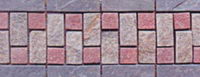 Stone spends line floor tile
