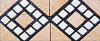 Stone spends line floor tile

