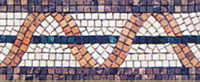 Stone spends line floor tile
