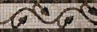 Stone spends line floor tile
