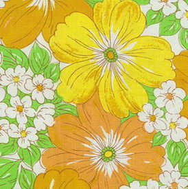 Pastoral flowery cloth marks