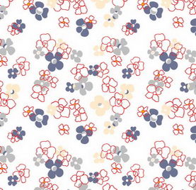 Pastoral flowery cloth marks