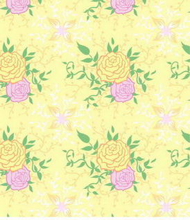 Pastoral flowery cloth marks