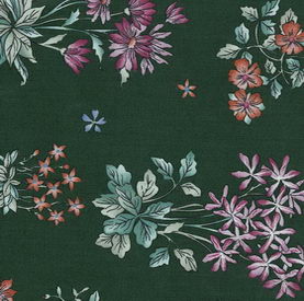 Pastoral flowery cloth marks