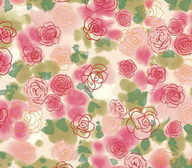 Pastoral flowery cloth marks