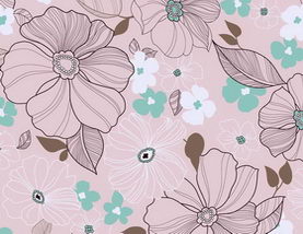Pastoral flowery cloth marks