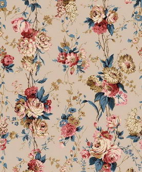 Pastoral flowery cloth marks