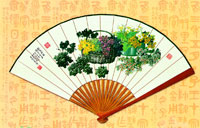 Oriental fan map  