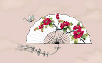Oriental fan map  