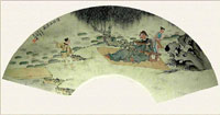 Oriental fan map  