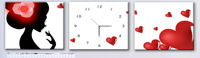 Lovely Girl Clock picture