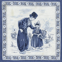 People wove pattern material
