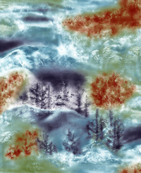 Abstract landscape paintings wallpaper
