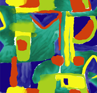Green and blue abstract wallpaper map