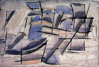 Gray abstract figure paintings wallpaper