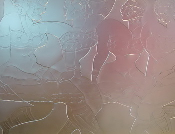 Transparent glass texture map