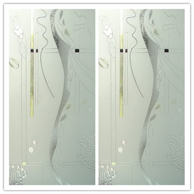Transparent glass texture stained map