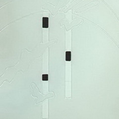 Light blue window glass textures