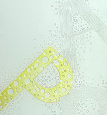Elegant letters glass textures