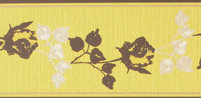 Yellow tread pattern wallpaper