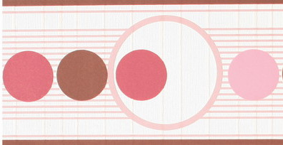 Circular pattern pink wallpaper