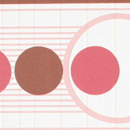 Circular pattern pink wallpaper