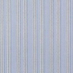 Blue and white striped wallpaper
