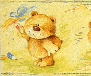 Lovely cartoon bear wallpaper