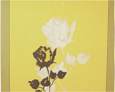 Flowers pattern stripes wallpaper