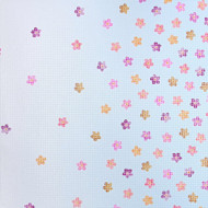Light blue flowers texture stained wallpaper