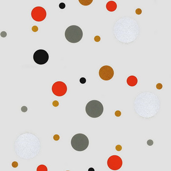 Colorful irregular size dots stained wallpaper