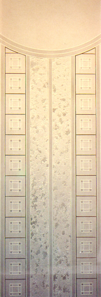 Metal transparent glass map material