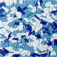 Transparent polygon mosaic 3D texturing