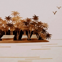 Reed painting of island style 3dsmax post-mapping